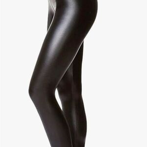 Tagoo Black Faux Leather Leggings